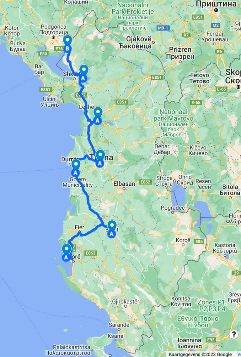 Rondreis door Albanië