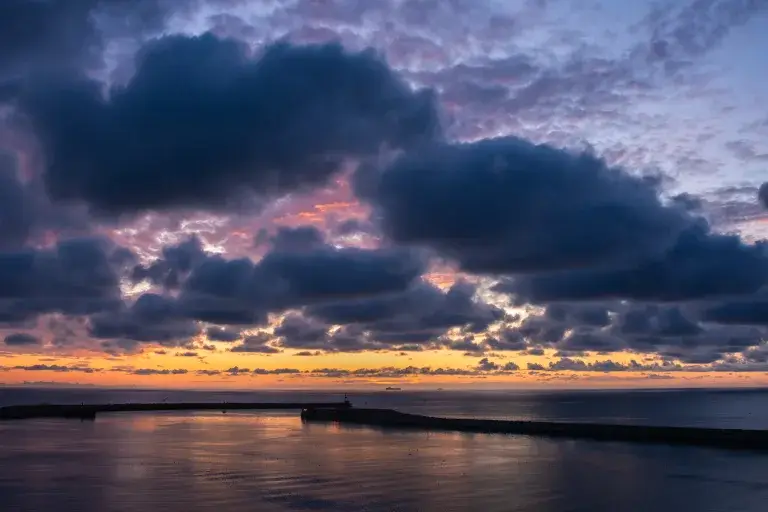 De boot van Denemarken naar Noorwegen